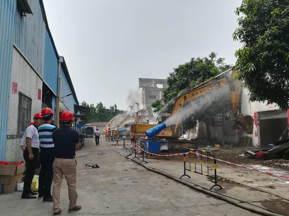 順德容桂違法建設清拆行動（dòng） 拆除違規建築麵積1萬平方米（mǐ）